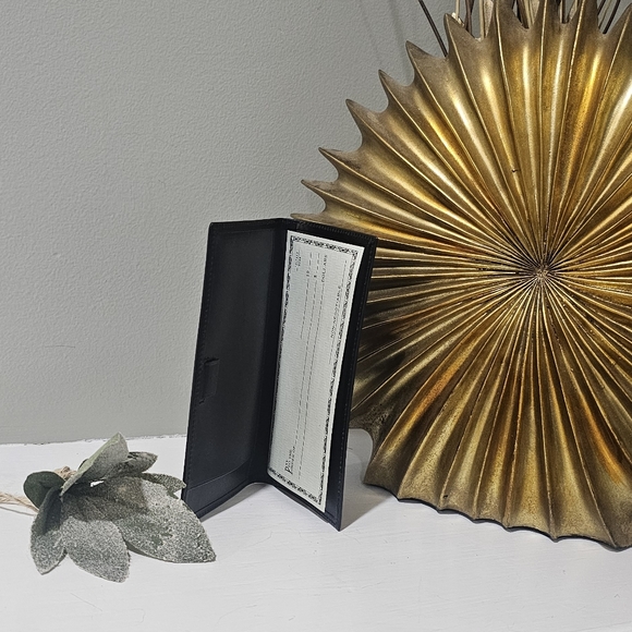 Vintage Coach Water Buffalo Combination Leather Checkbook Wallet # 4859 New! - Picture 10 of 10